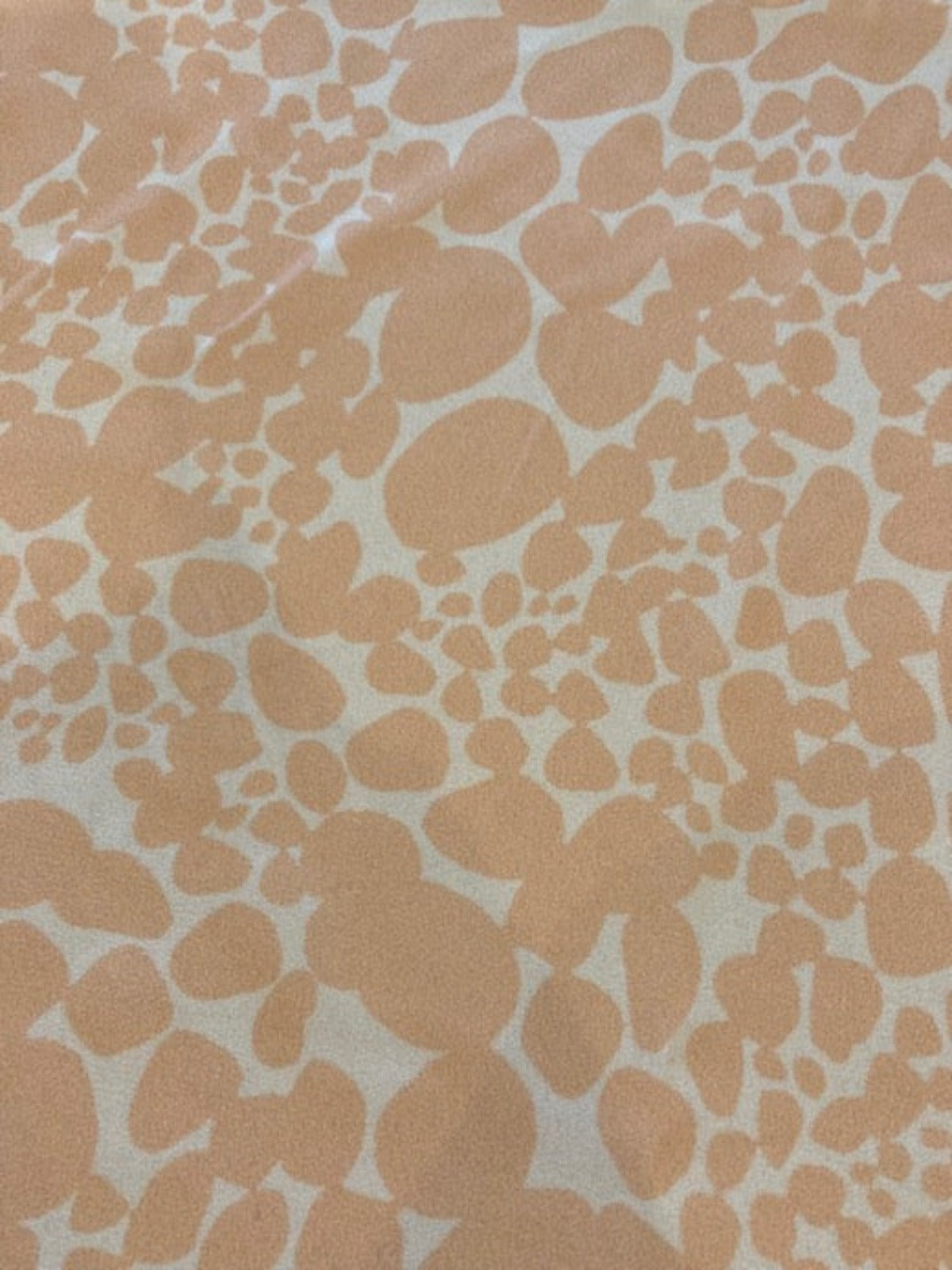 Nude Blossom Bubbles on Ivory Crepe