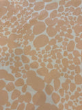 Nude Blossom Bubbles on Ivory Crepe
