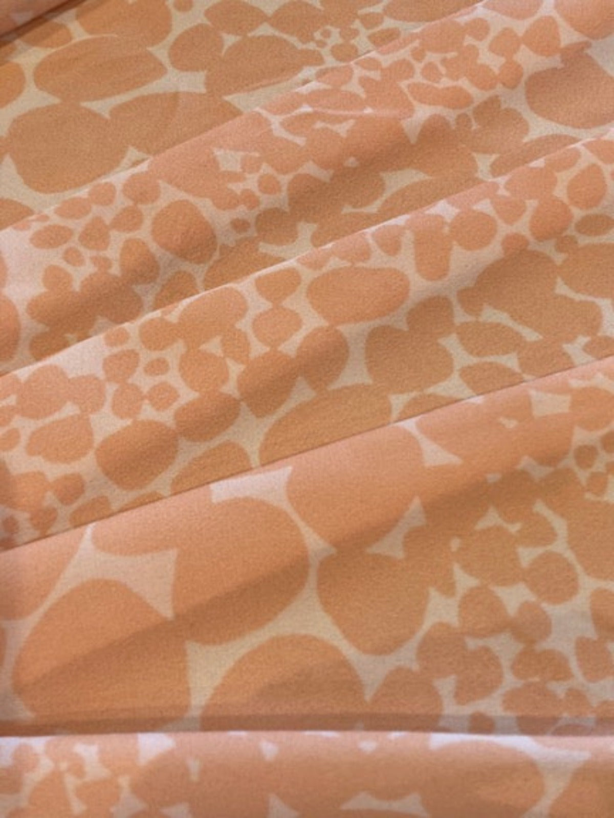 Nude Blossom Bubbles on Ivory Crepe