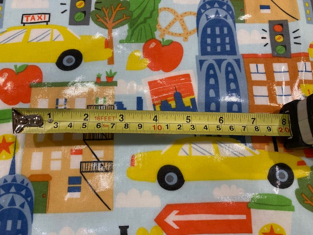 New York Theme PVC Coated Cotton
