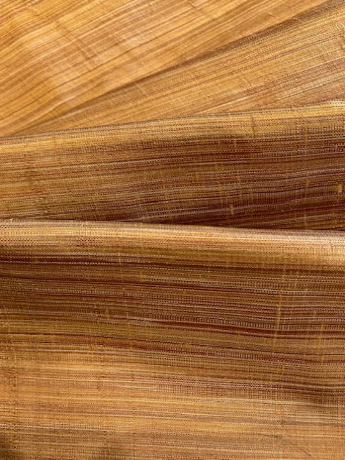 Orange/Gold Yarn Dyed Silk Dupion