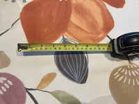 Orange/Multi Large Flower Cotton Furnishing