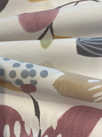 Orange/Multi Large Flower Cotton Furnishing