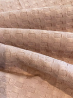 Nude Blossom Woven & Textured Self Coloured Check
