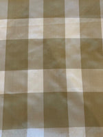 Pistachio Check Silk Taffeta