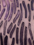 Plum Dash Design Burnout WIth Over Print