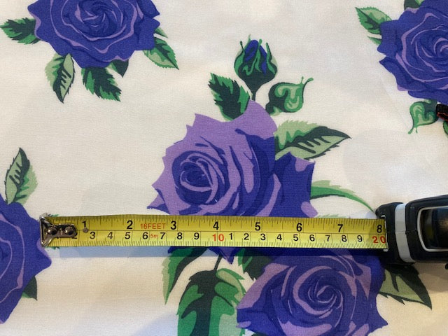 Purple Rose on White Soft Touch