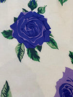 Purple Rose on White Soft Touch