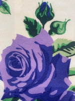 Purple Rose on White Soft Touch