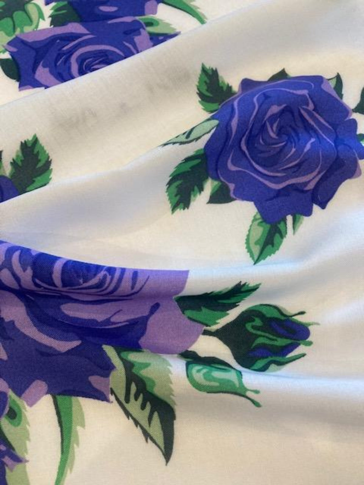 Purple Rose on White Soft Touch