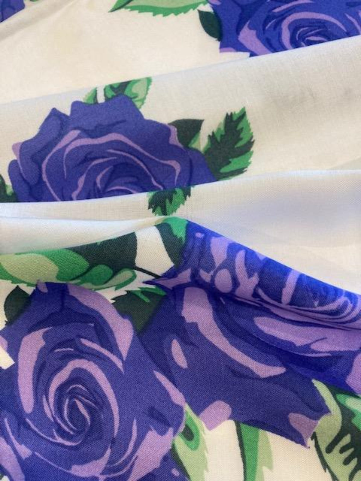 Purple Rose on White Soft Touch