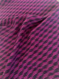 Purple/Black wavy print - Deadstock fabric on AmoThreads