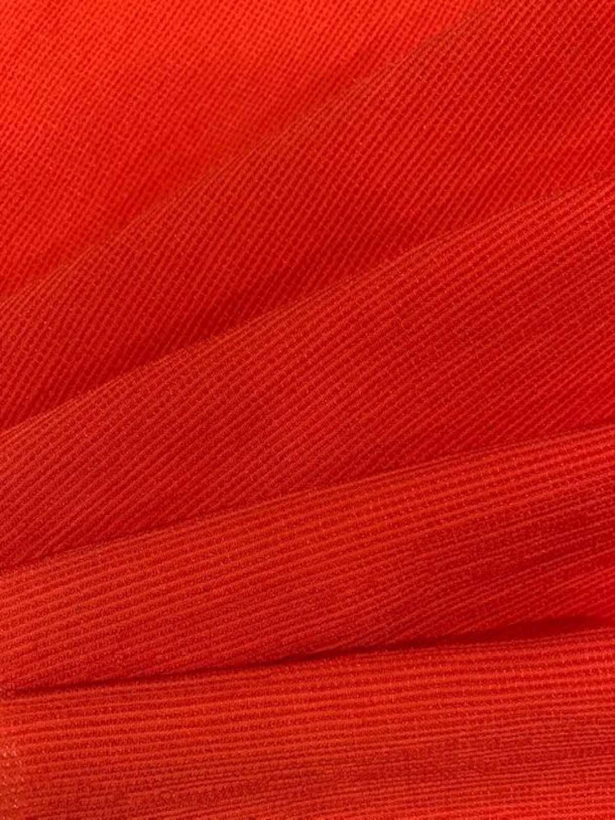 Raspberry Red Crinkle Woven with some stretch - Blouse Weight