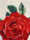 Red Rose on White Soft Touch