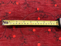 Black Shimmer Organza on Red Taffeta with Embroidery, Double Fabric