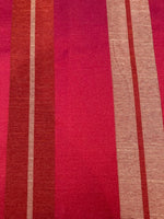 Cherry Red Satin Stripe Furnishing