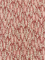 Pink Dot and "v" Print on Cotton Poplin