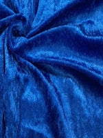 Royal Blue Crushed Stretch Velvet