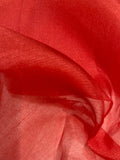 Raspberry Red Silk Organza