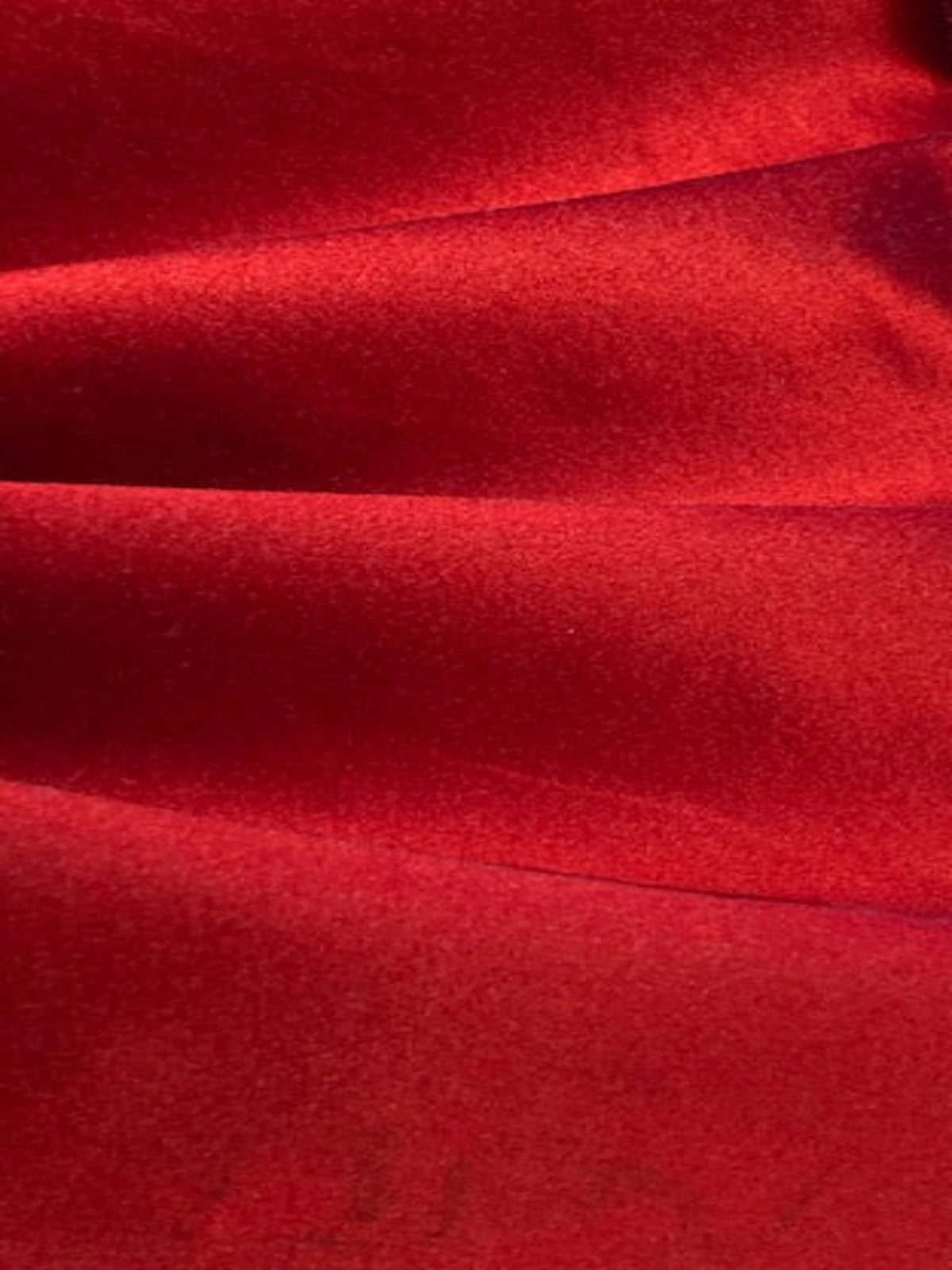 Ruby Red Silk Satin with Cotton Backing