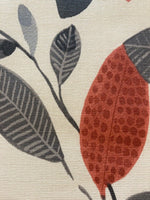 Grey / Rust Leaf Cotton Furnishing