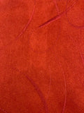 Burgundy/Rust Double Sided Suede with Swirl Self Coloured Embroidery