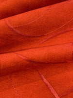 Burgundy/Rust Double Sided Suede with Swirl Self Coloured Embroidery