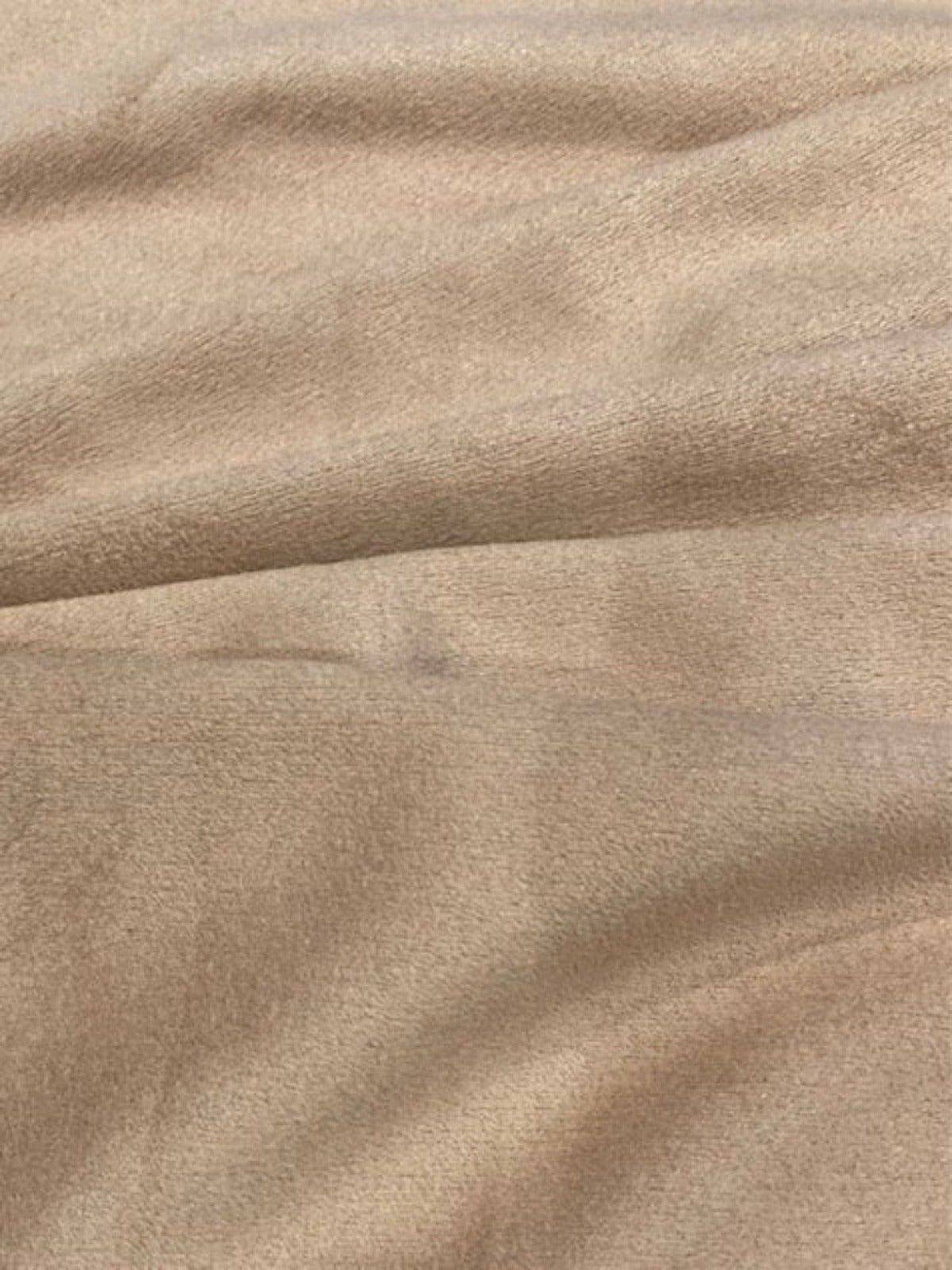 Sand Double Sided Suede with Stretch