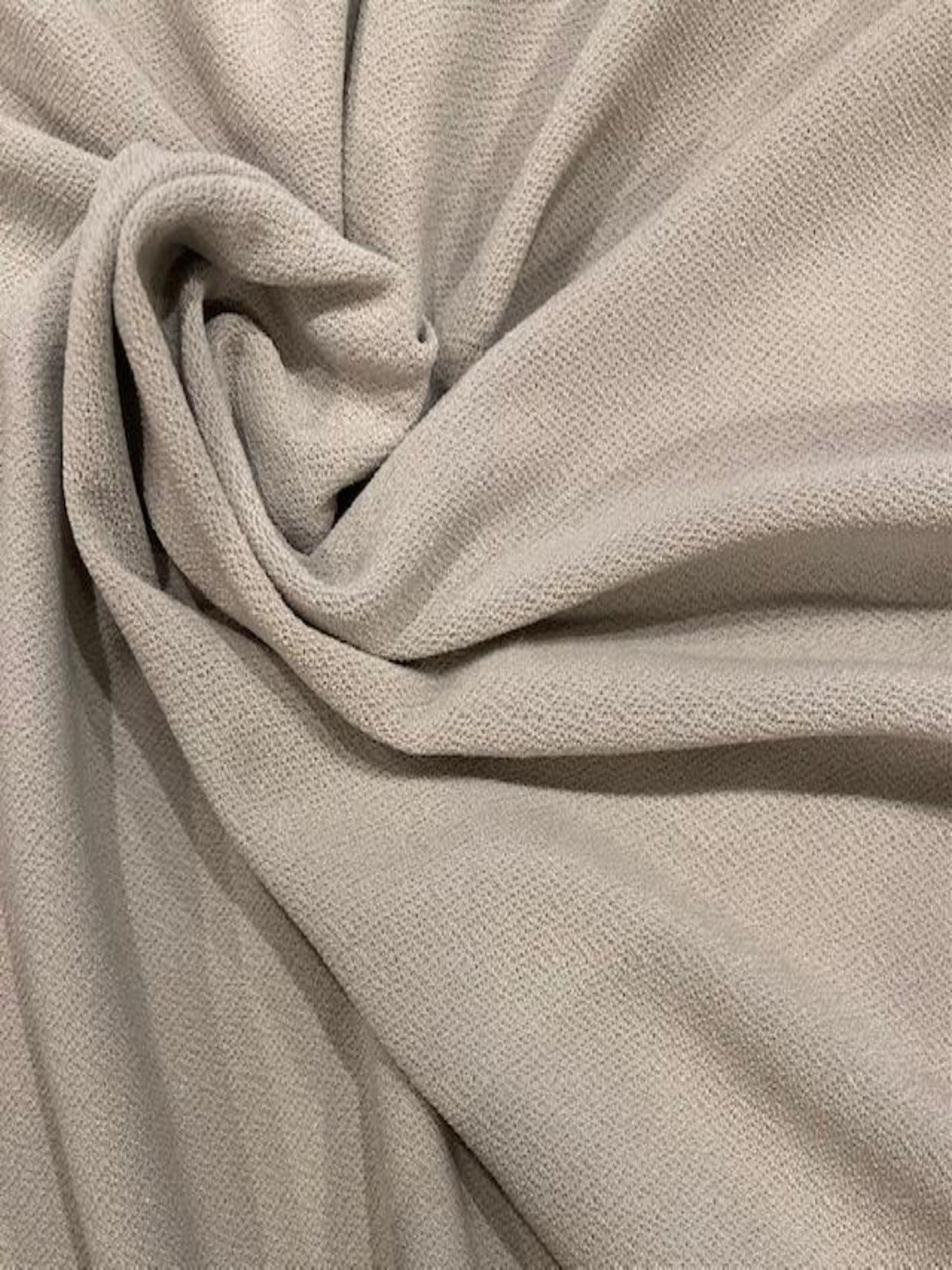 Silver Knitted Crepe