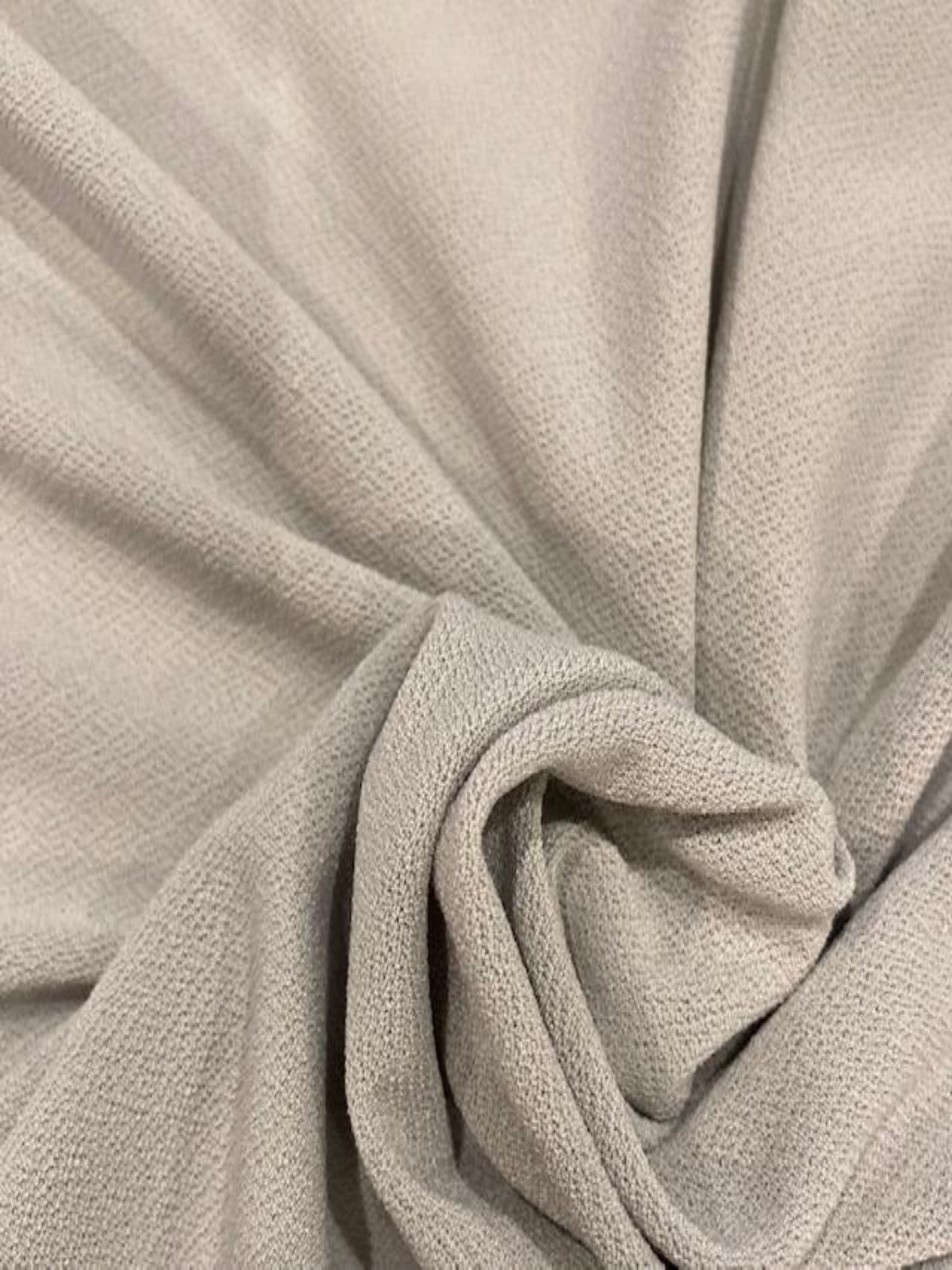 Silver Knitted Crepe