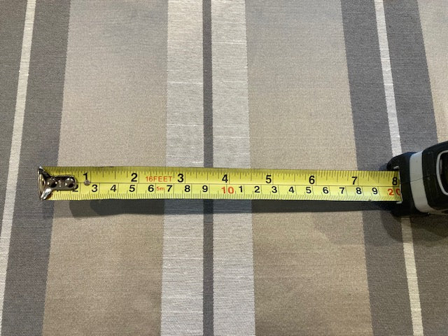 Silver Grey Satin Stripe Furnishing