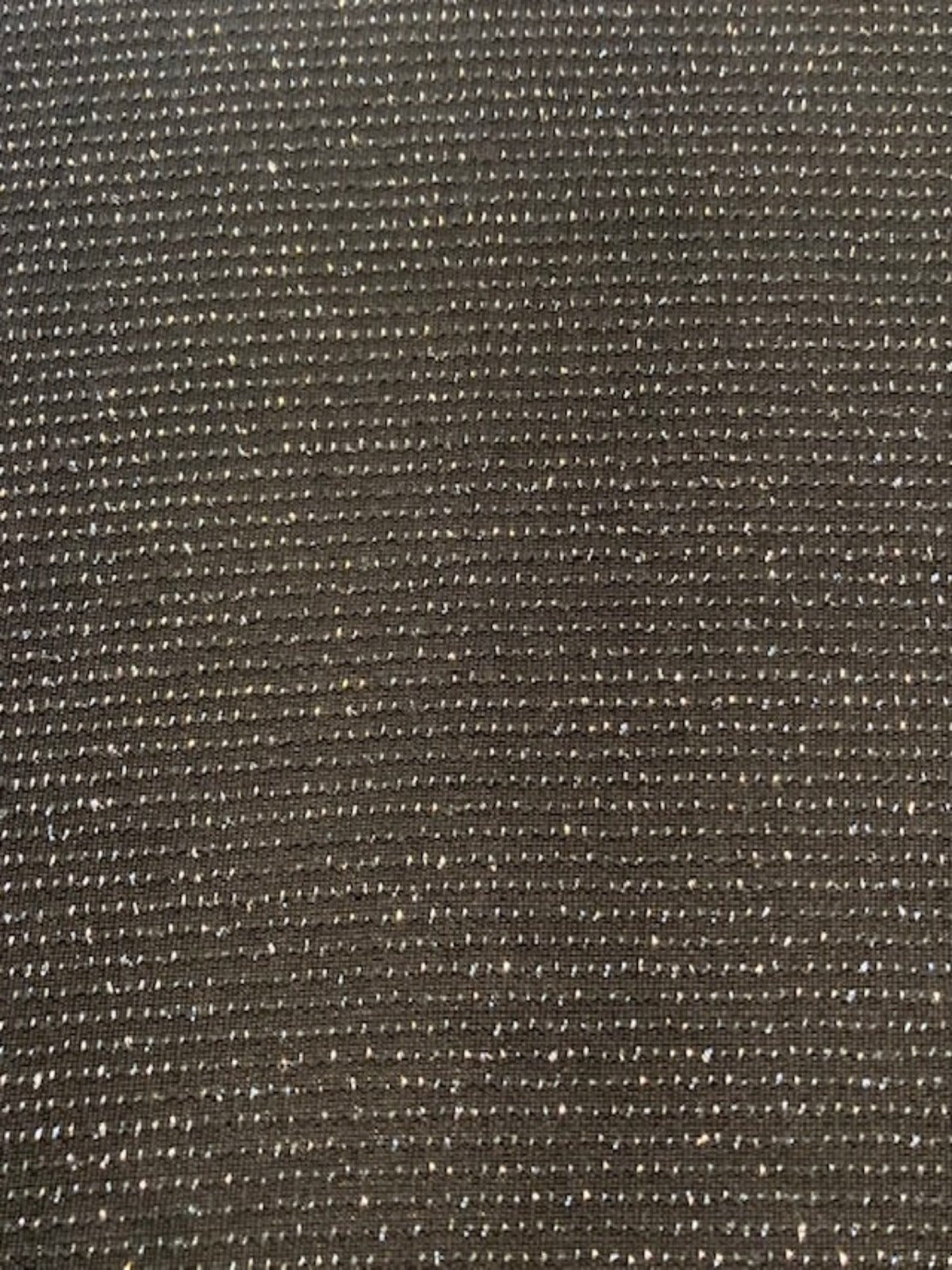 Silver Glitter on Black Knit