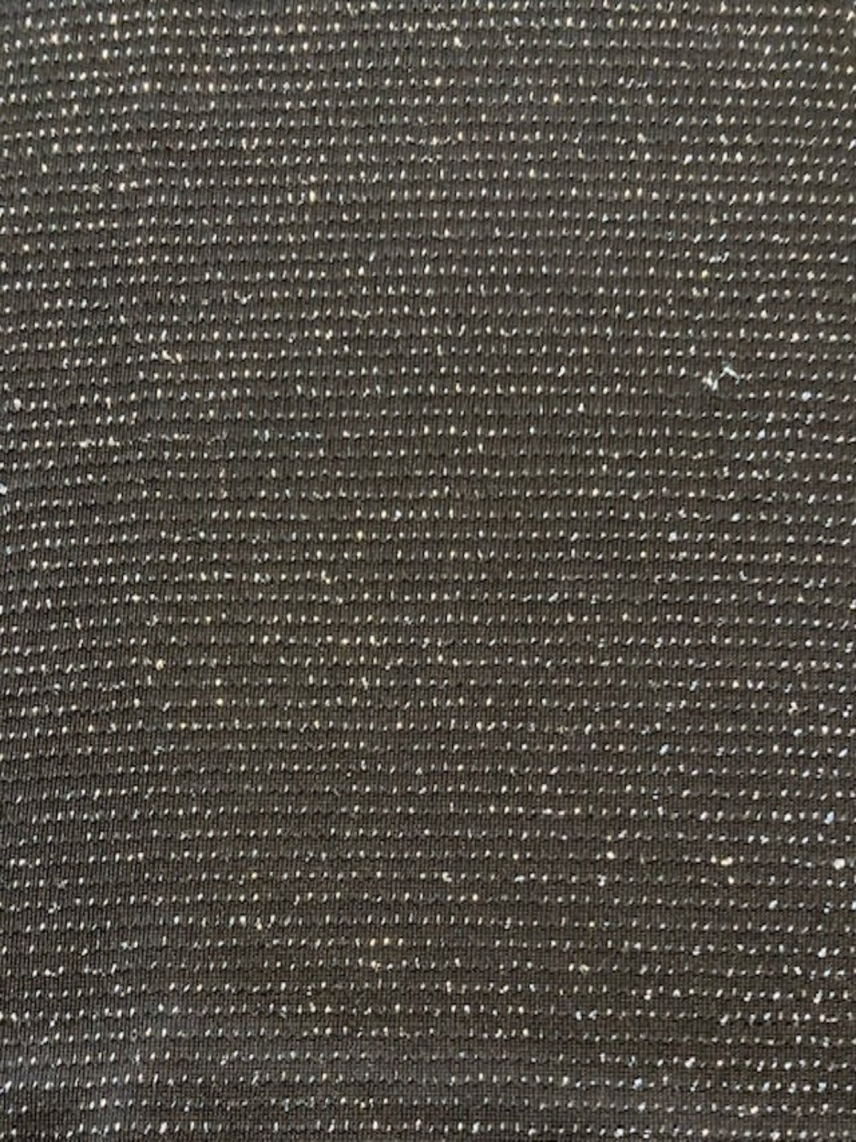 Silver Glitter on Black Knit