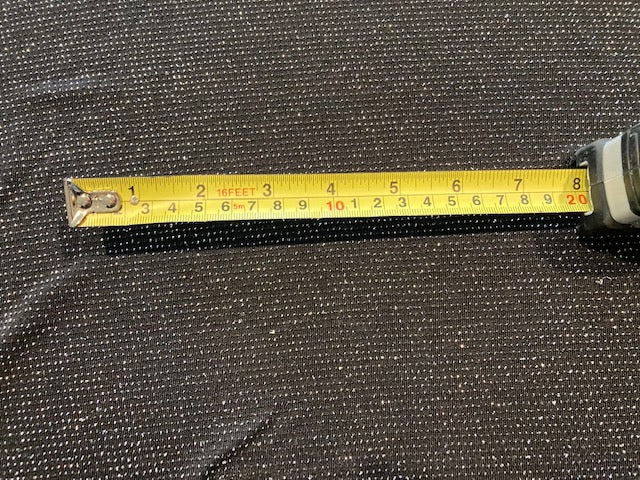 Silver Glitter on Black Knit