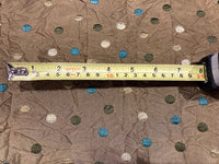 Embroidered Spots on Crushed Taffeta
