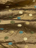 Embroidered Spots on Crushed Taffeta