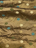 Embroidered Spots on Crushed Taffeta