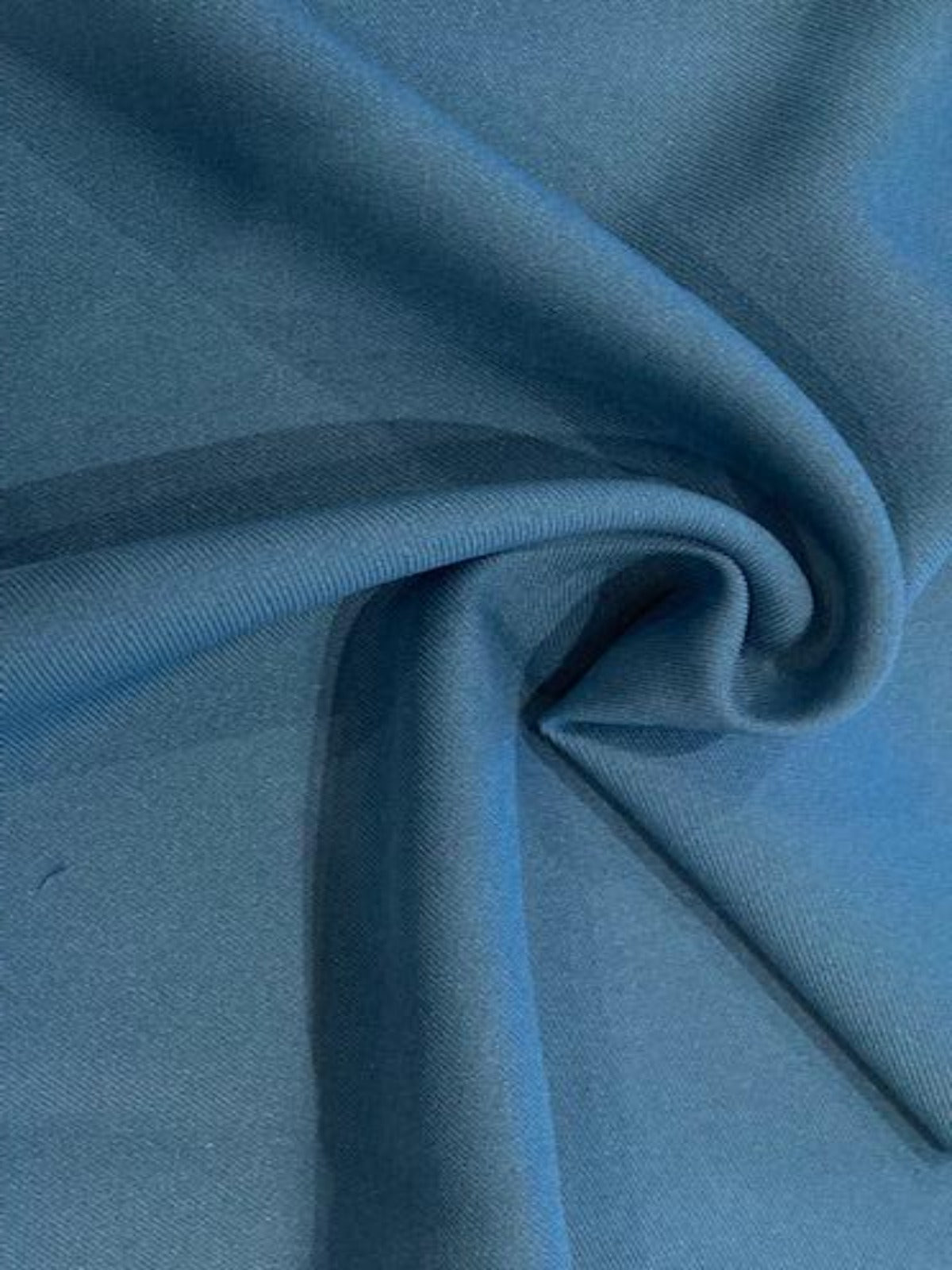 Teal Twill with Mechanical Stretch RECYCLED Polyester