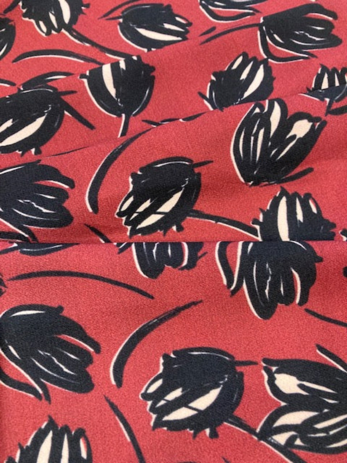 Tulips on Wine Crepe