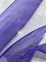 Violet Shimmer Organza