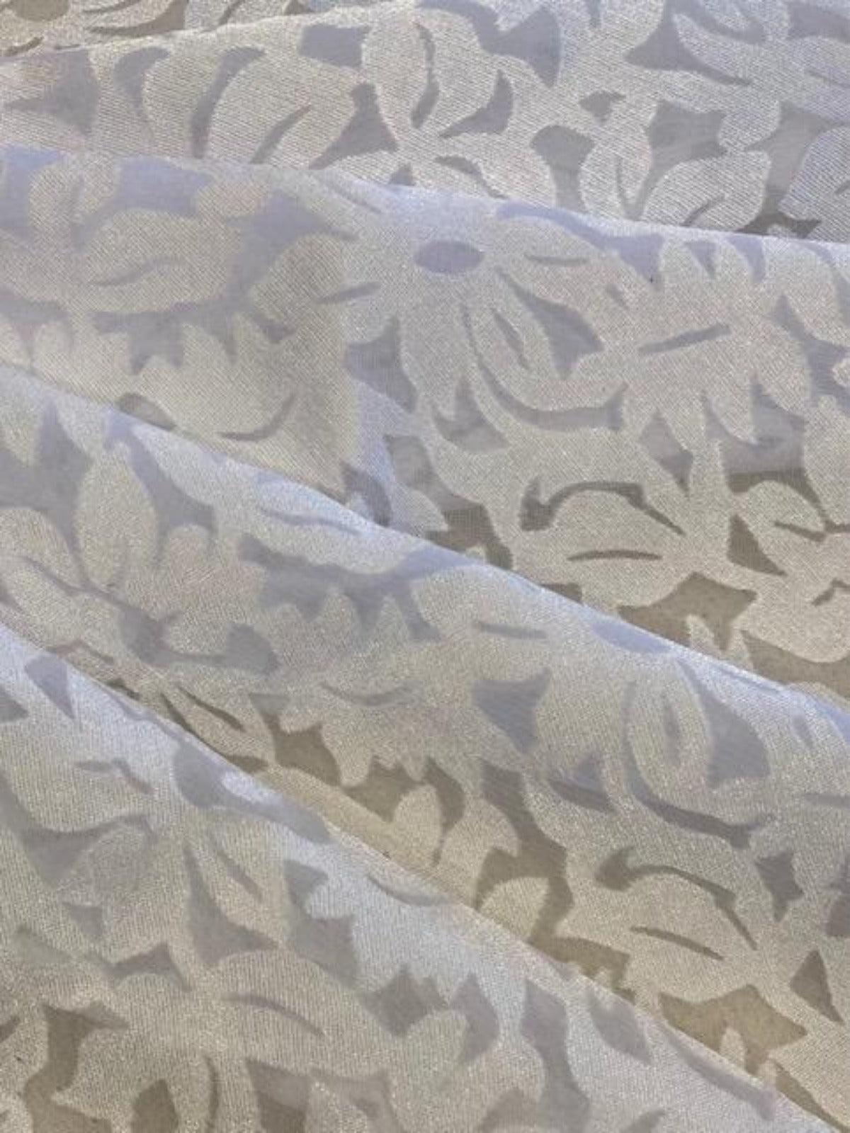 White Flower Burn Out Print