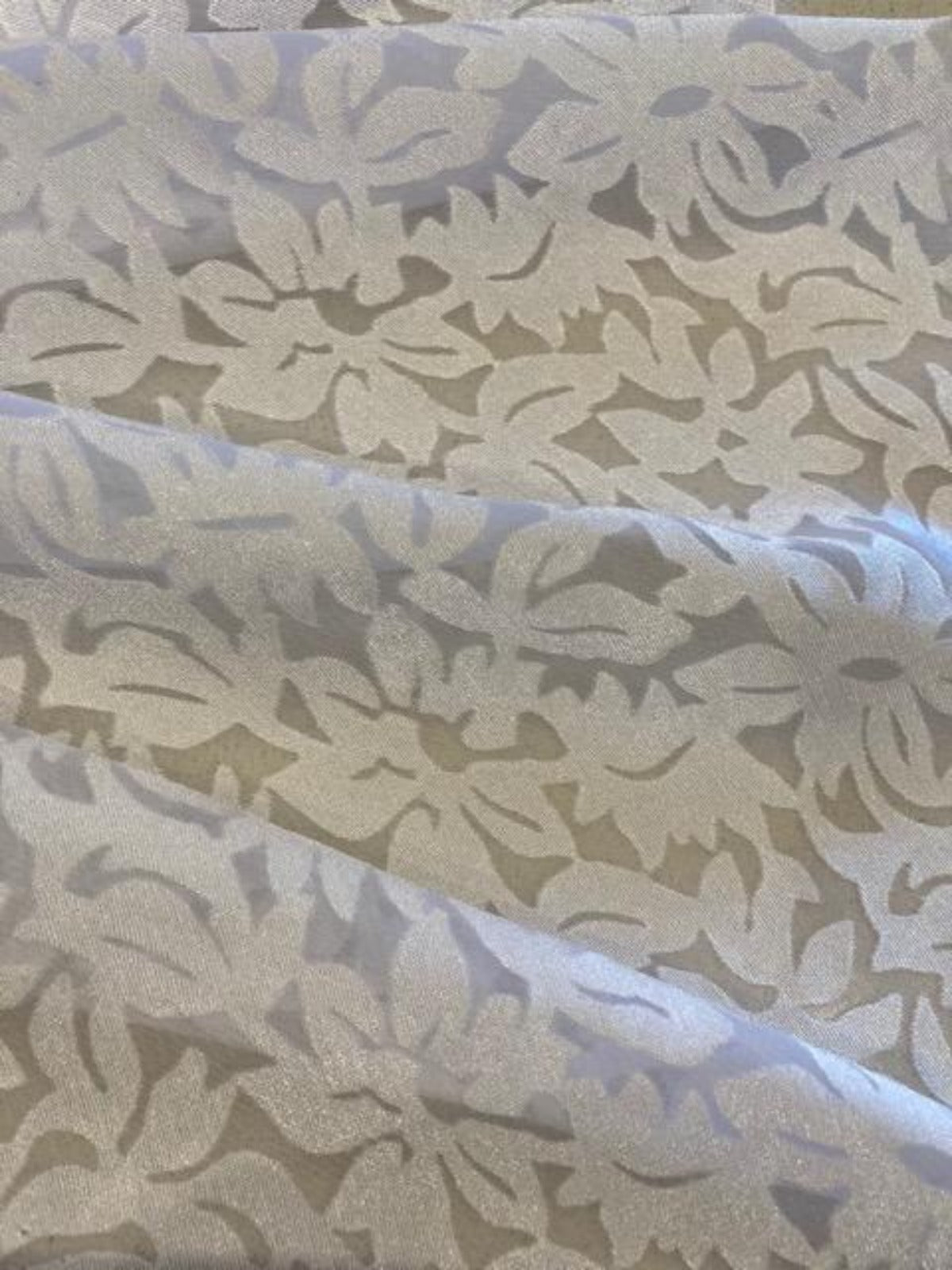 White Flower Burn Out Print