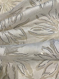 White Flower Burnout with Black Sketched Print