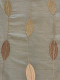Gold Embroidery on Willow Green Dupion Furnishing