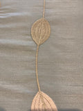 Gold Embroidery on Willow Green Dupion Furnishing