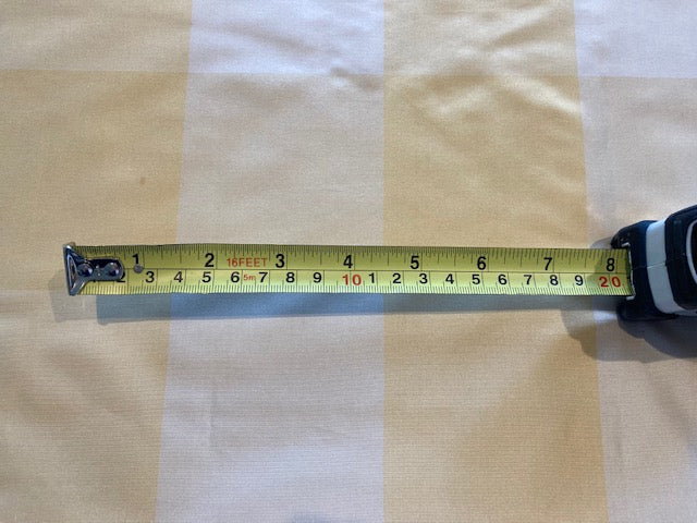 Pastel Yellow Silk Taffeta Large Check